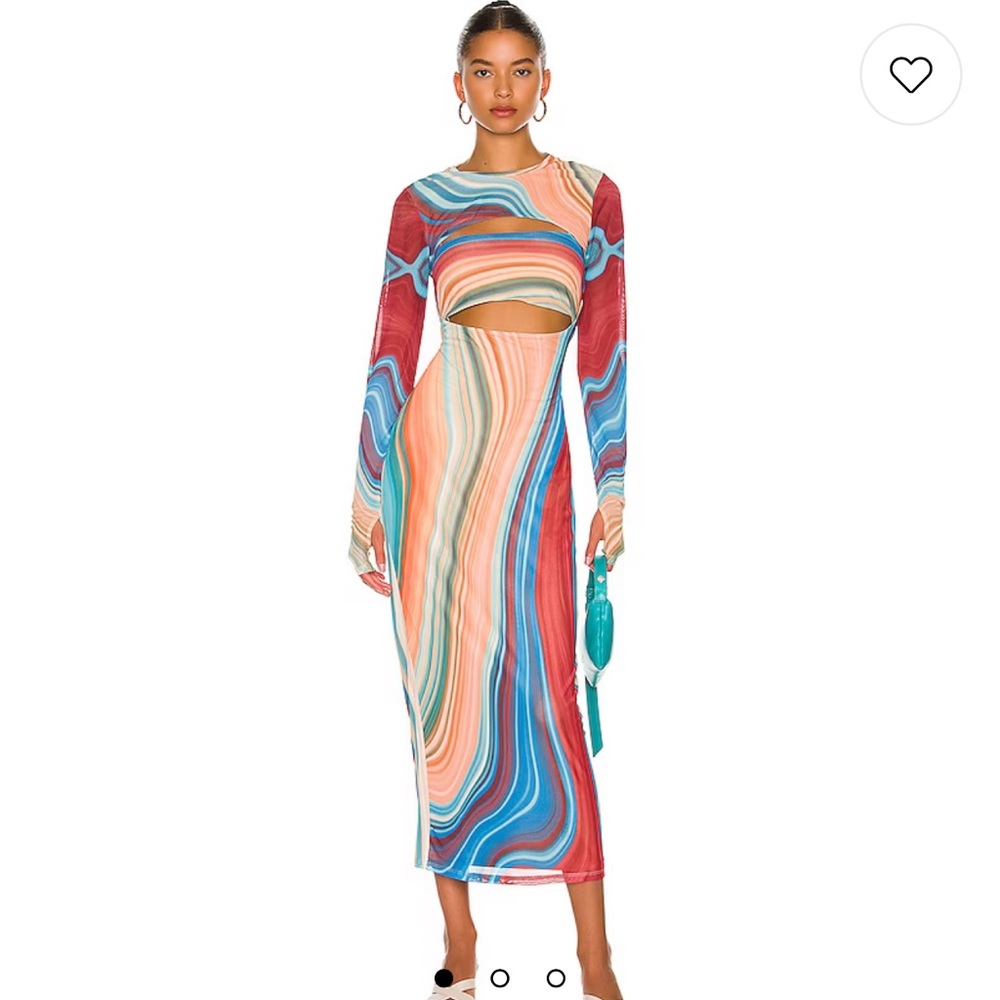Cut-out midi dress